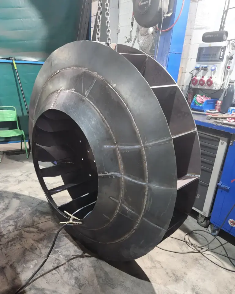 Detalle fabricación turbina