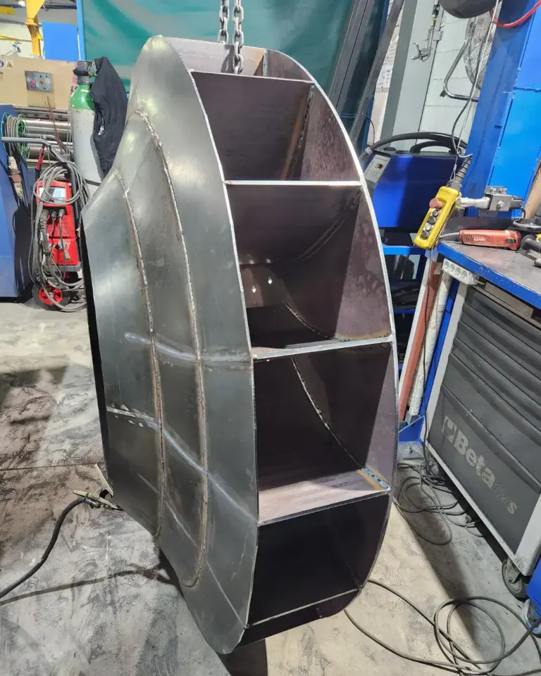 Detalle fabricación turbina