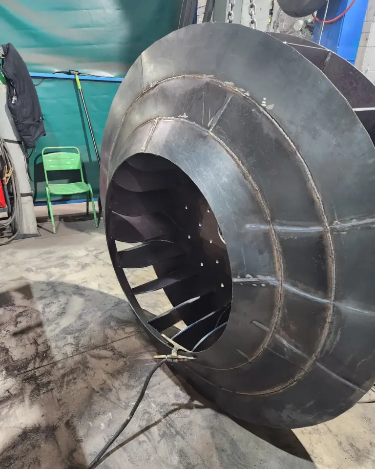 Detalle fabricación turbina
